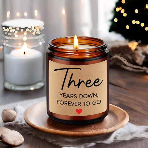 Fairy's Gift Anniversary Candle Gifts, 3 Year Anniversary
